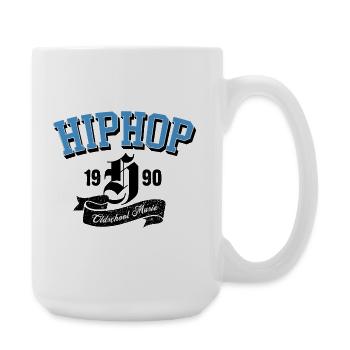 Oldschool HipHop Arch-Logo - Große Tasse 440 ml - Weiß - Rechts