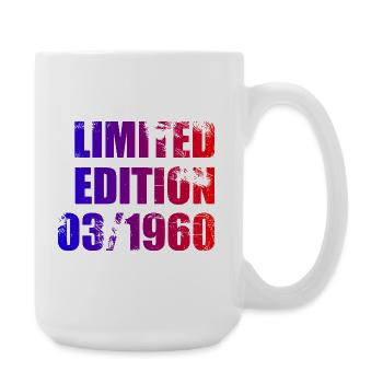 66e anniversaire Édition Limitée 03/1960 - Grande tasse 440 ml - blanc - Droite