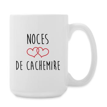 Noces de cachemire 47 ans de mariage - Grande tasse 440 ml - blanc - Droite