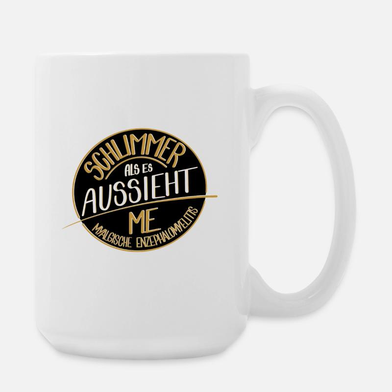 Schlimmer als es aussieht, ME - Große Tasse 440 ml - Weiß