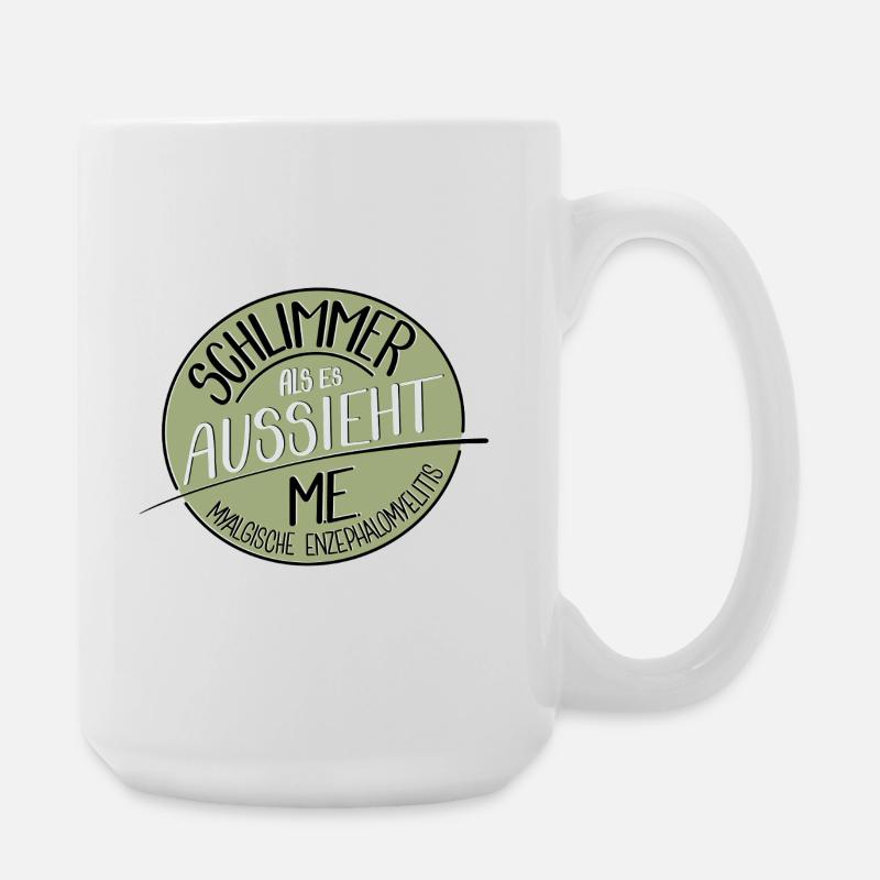 Schlimmer als es aussieht, M.E. - Große Tasse 440 ml - Weiß