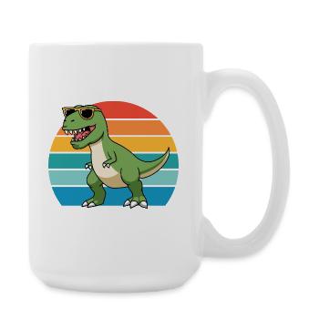 Trex Tyrannosaurus Rex T-Rex Dino Dinosaure - Grande tasse 440 ml - blanc - Droite