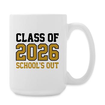 Class of 2026 Schools Out Logo - Große Tasse 440 ml - Weiß - Rechts