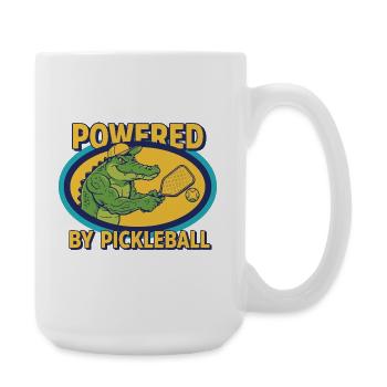 Pickleball propulsé par Joueur drôle de Pickleball - Grande tasse 440 ml - blanc - Droite