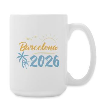 Barcelona 2026 - Große Tasse 440 ml - Weiß - Rechts