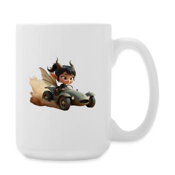 Gobelin d’aventure dans un wagon de sable - Grande tasse 440 ml - blanc - Droite