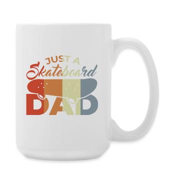 Skateboard Dad - Large Mug 440 ml - white - Right