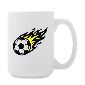 Soccer Flame Ball - Large Mug 440 ml - white - Right