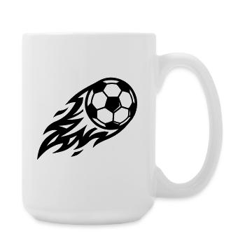 Soccer Fire Ball - Large Mug 440 ml - white - Right
