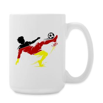 Overhead kick Germany Football - Large Mug 440 ml - white - Right