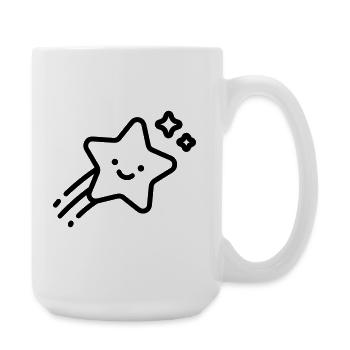 étoile filante - Grande tasse 440 ml - blanc - Droite