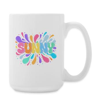 Sunny PopArt Multicolor - Large Mug 440 ml - white - Right