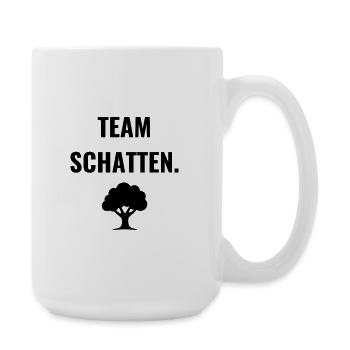 Team Schatten. - Große Tasse 440 ml - Weiß - Rechts