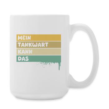 Handwerker Tankwart - Große Tasse 440 ml - Weiß - Rechts