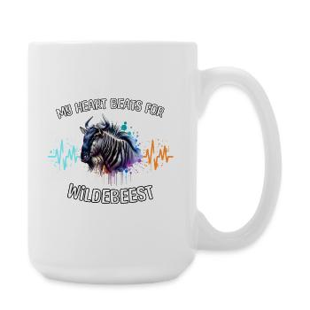 Lignée du cœur des gnous - Grande tasse 440 ml - blanc - Droite