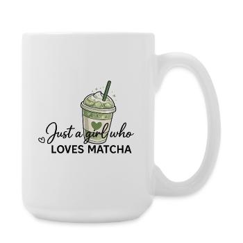 Une seule fille aime le matcha - Grande tasse 440 ml - blanc - Droite