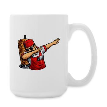 Dabbing Türkischer Dönerverkäufer - Große Tasse 440 ml - Weiß - Rechts