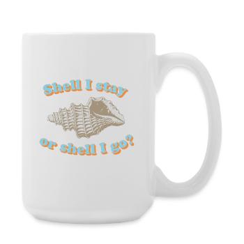 Shell or go? - Large Mug 440 ml - white - Right