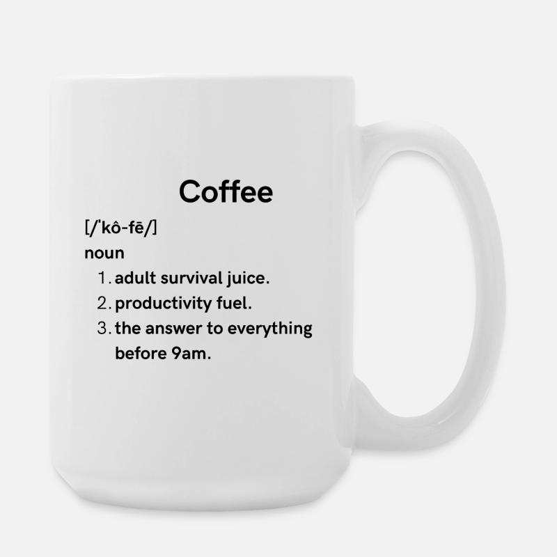 coffee - Large Mug 440 ml - white