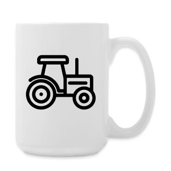 Traktor - Große Tasse 440 ml - Weiß - Rechts