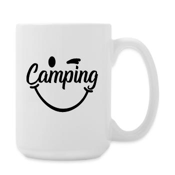 Camping Smile - Large Mug 440 ml - white - Right
