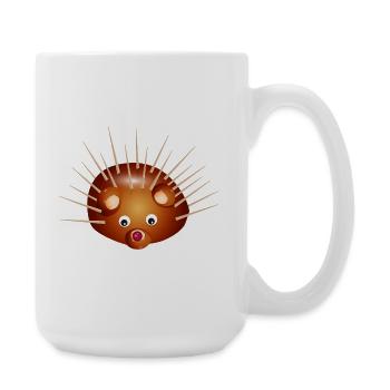 Mignon Hérisson Châtaignier – Enfance et plaisir de bricolage - Grande tasse 440 ml - blanc - Droite