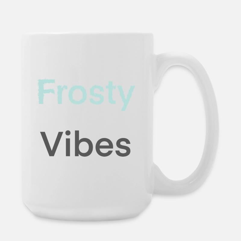 Frosty Vibes - Große Tasse 440 ml - Weiß