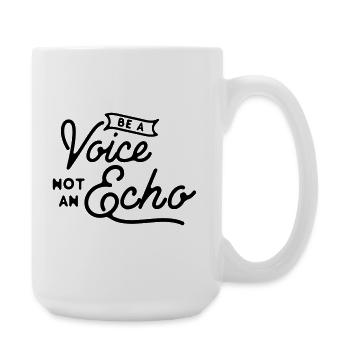 Be a Voice Not an Echo - Leadership Integrity - Large Mug 440 ml - white - Right