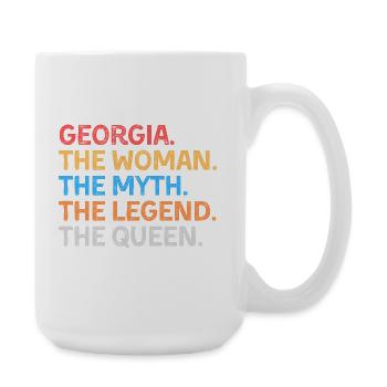 Georgia La Femme Le Mythe La Légende La Reine - Grande tasse 440 ml - blanc - Droite