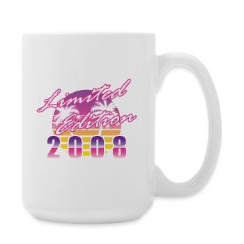 18th Birthday Limited Edition 2008 vintage - Large Mug 440 ml - white - Right