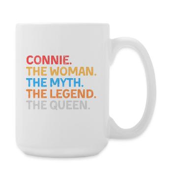 Connie La Femme Le Mythe La Légende La Reine - Grande tasse 440 ml - blanc - Droite