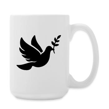 Dove Peace Faith - Large Mug 440 ml - white - Right