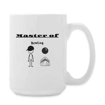 Maître du bowling - Grande tasse 440 ml - blanc - Droite
