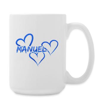 Manuel Manuel - Große Tasse 440 ml - Weiß - Rechts