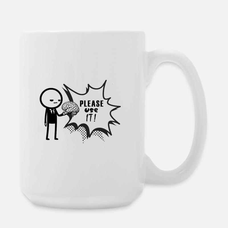 pls_use_it - Large Mug 440 ml - white
