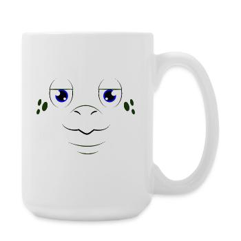 Cute Turtle Face Animal Costume Sea Turtle - Large Mug 440 ml - white - Right