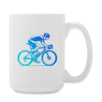 Conception de vélo de route compact pour vélo de route - Grande tasse 440 ml - blanc - Droite