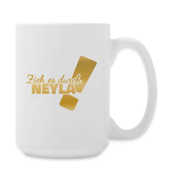 First name Neyla - Large Mug 440 ml - white - Right