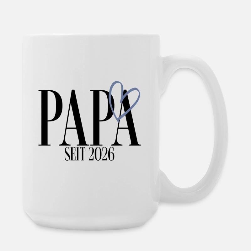 Papa seit 2026 - Große Tasse 440 ml - Weiß