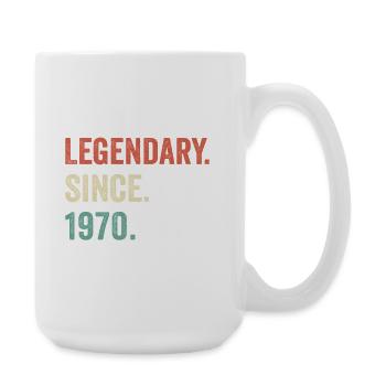 Legendär seit 1970 - Große Tasse 440 ml - Weiß - Rechts