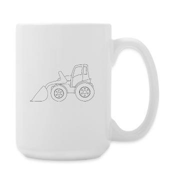Excavator - Large Mug 440 ml - white - Right