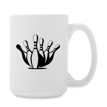 Bowling - Grande tasse 440 ml - blanc - Droite