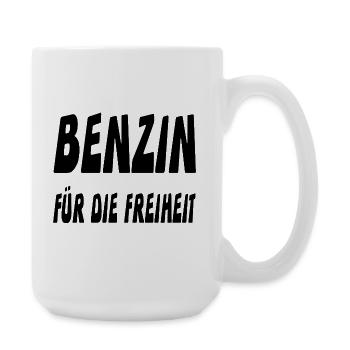 Benzin - Große Tasse 440 ml - Weiß - Rechts