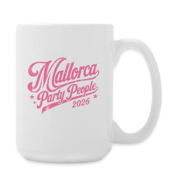Malle 2026 Mallorca Party People 2026 - Große Tasse 440 ml - Weiß - Rechts