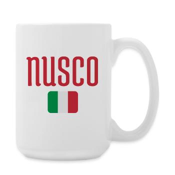 Nusco Italienische Flagge - Große Tasse 440 ml - Weiß - Rechts
