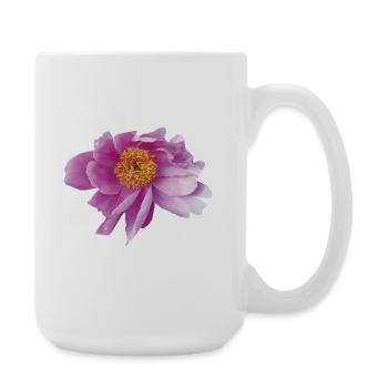 Peony_Dancing_in_Wind - Large Mug 440 ml - white - Right