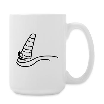 Surfeur surfeur - Grande tasse 440 ml - blanc - Droite