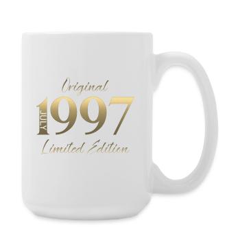 29th Birthday Gift Vintage July Vintage 1997 - Large Mug 440 ml - white - Right