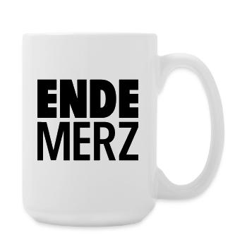 Ende Merz - Große Tasse 440 ml - Weiß - Rechts