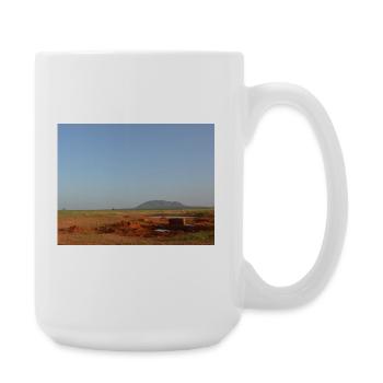 Wüstenhorizont und rote Böden - Große Tasse 440 ml - Weiß - Rechts